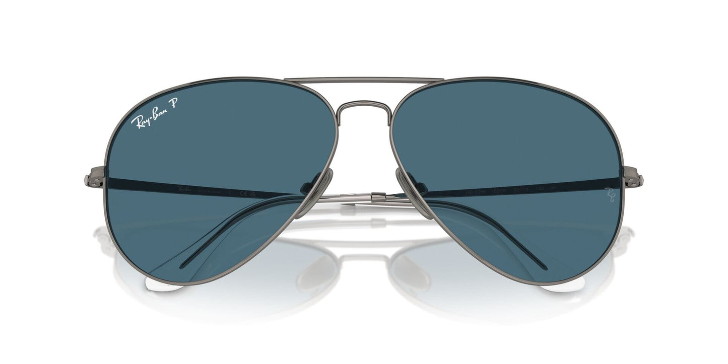 Ray-Ban Aviator Titanium RB 8089 165/S2 Polarised - As Seen On Jean-Claude Van Damme